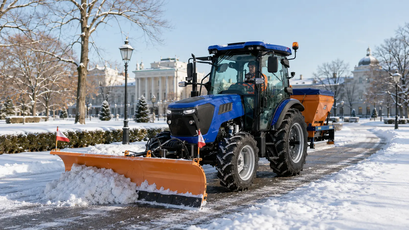 OXPLO tractor snow removal